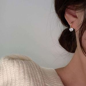 SHEIN zircon decor earring